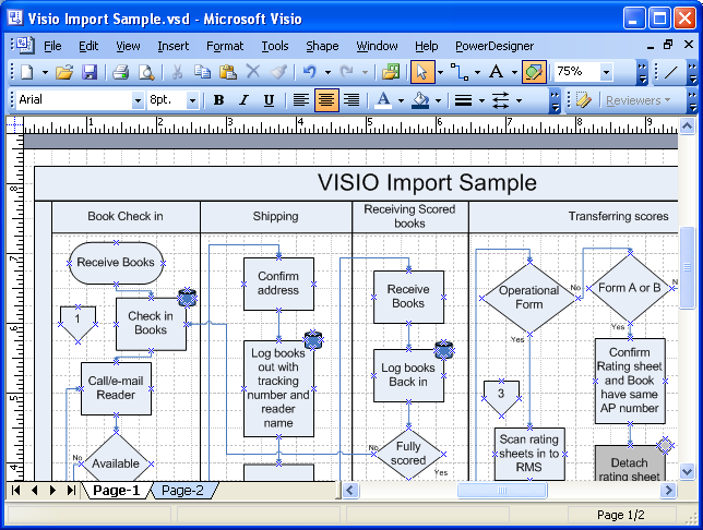 Медиаконвертер на схеме visio