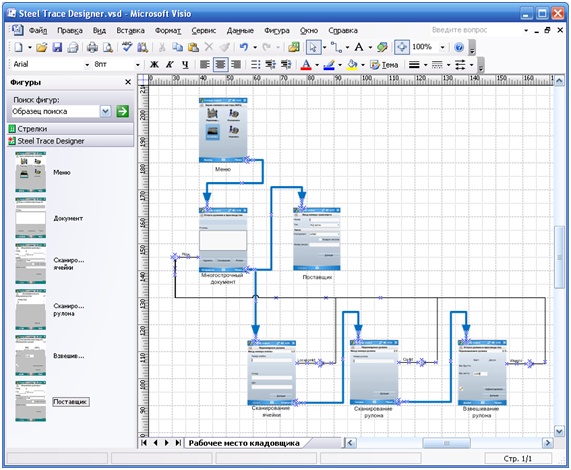 Создание схем в visio