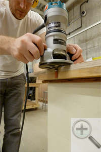 Jointing with a router