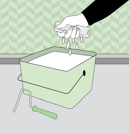 инструменты для покраски обоев подготовка валика