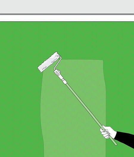 инструменты для покраски обоев покрытие лаком