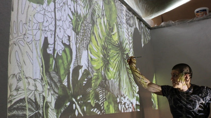 нанесение рисунка от руки с помощью проектора нанесение рисунка от руки с помощью проектора