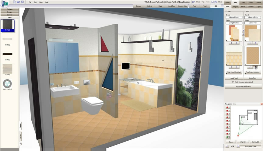 Программа ViSoft Premium подбор плитки для ванной программа