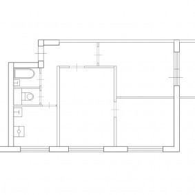 Типовая планировка 3 комнатной квартиры в доме П-49 Д