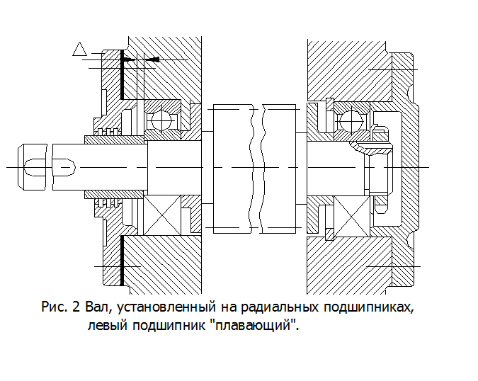 Упорный подшипник на чертеже