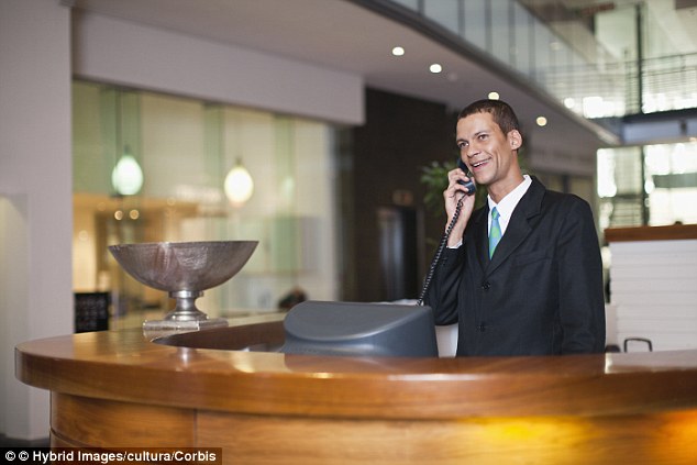 Never give your card details out to the front desk of a hotel, contact the police and hotel staff immediately if you get a late night call asking for this