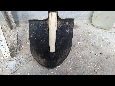 Как насадить черенок на лопату