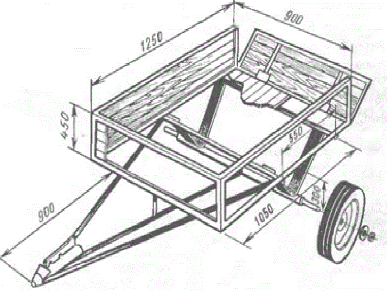 Тележка для перевозки лодочного мотора своими руками чертежи и размеры