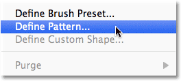 Photoshop Define Pattern command. 