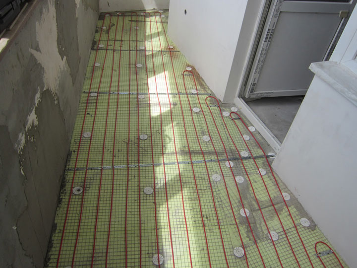 Электрический теплый пол на лоджии