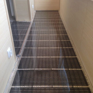 Теплый инфракрасный пол на балконе