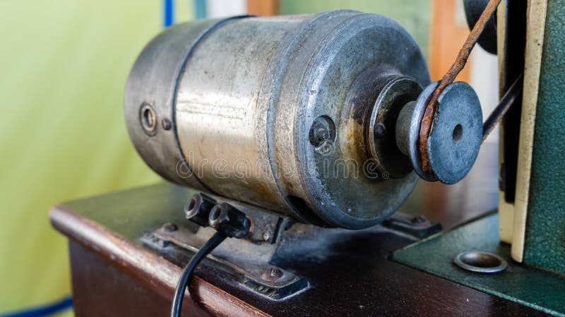 Sewing machine engine stock image