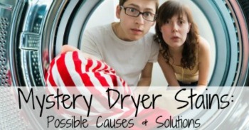 Mystery dryer stains: possible causes and solutions